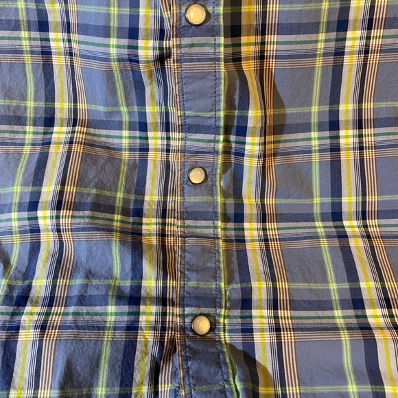 Old Navy Blue Western “Pearl” Button Shirt - Picture 2 of 4